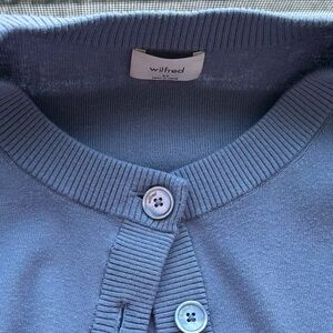 Aritzia Wilfred Alessia Cardigan, size XS Steel Blue